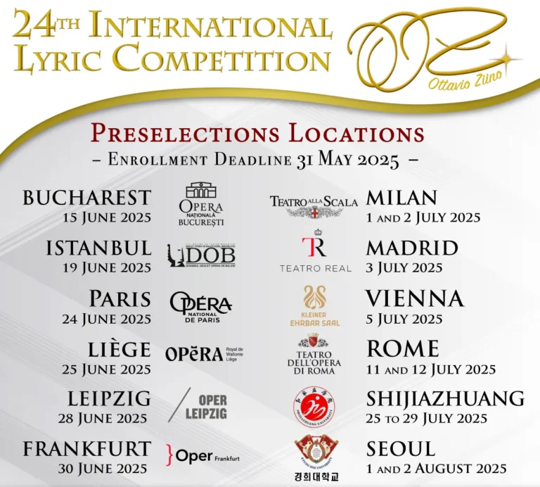 24° Concorso Lirico Internazionale Ottavio Ziino