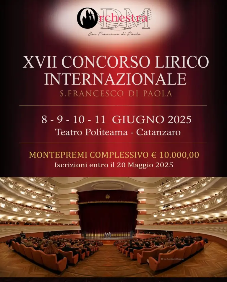 XVII Concorso Lirico Internazionale San Francesco Di Paola 2025