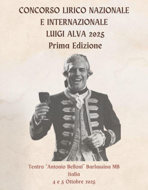 1 edizione - concorso lirico Luigi Alva 2025