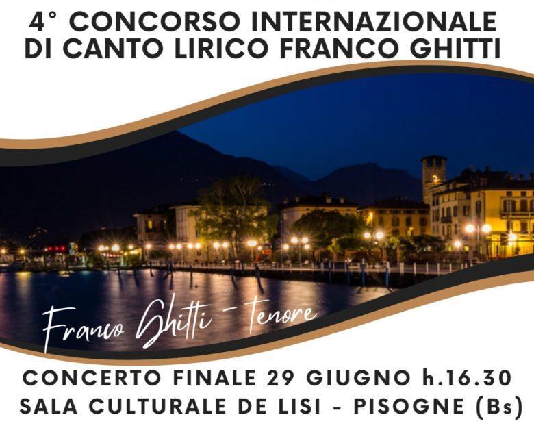 4° Concorso Internazionale di Canto Lirico "FRANCO GHITTI"