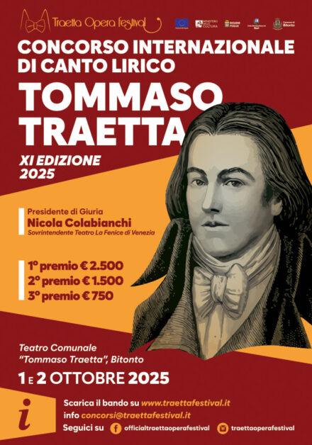 Concorso internazionale di canto lirico “Tommaso Traetta” – XI Edizione 2025