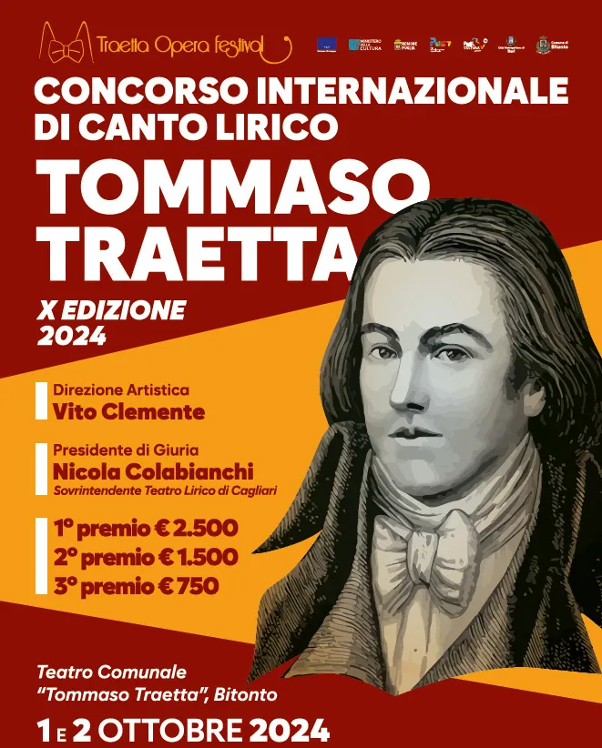 Concorso internazionale di canto lirico Tommaso Traetta – X Edizione 2024 Opera Mundus