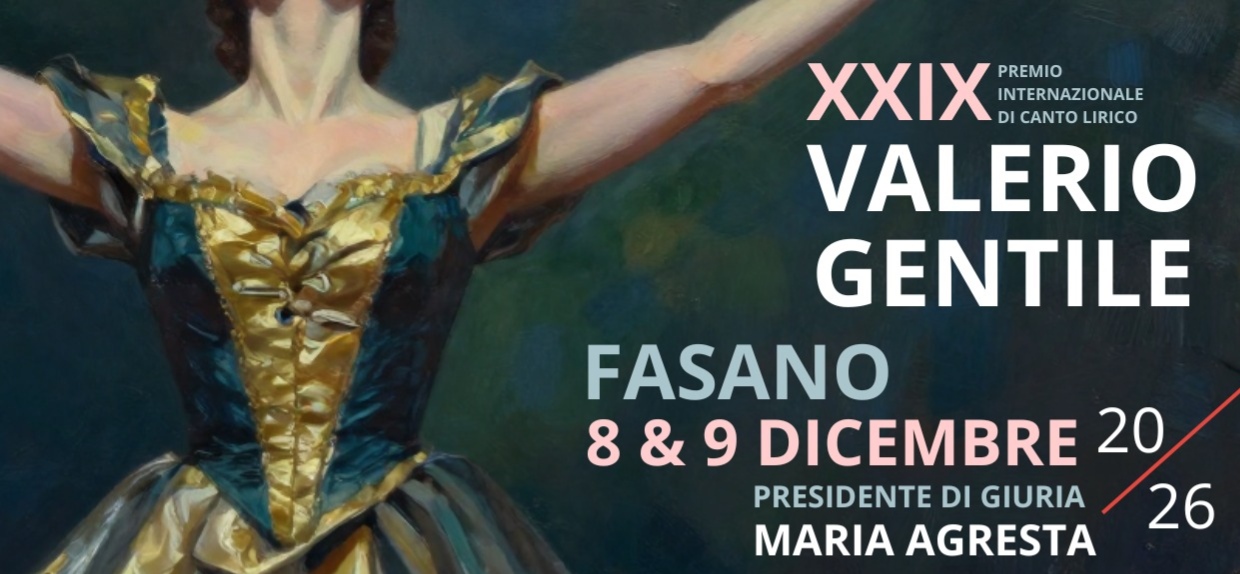 Xxix edizione - premio internazionale di canto lirico “valerio gentile”