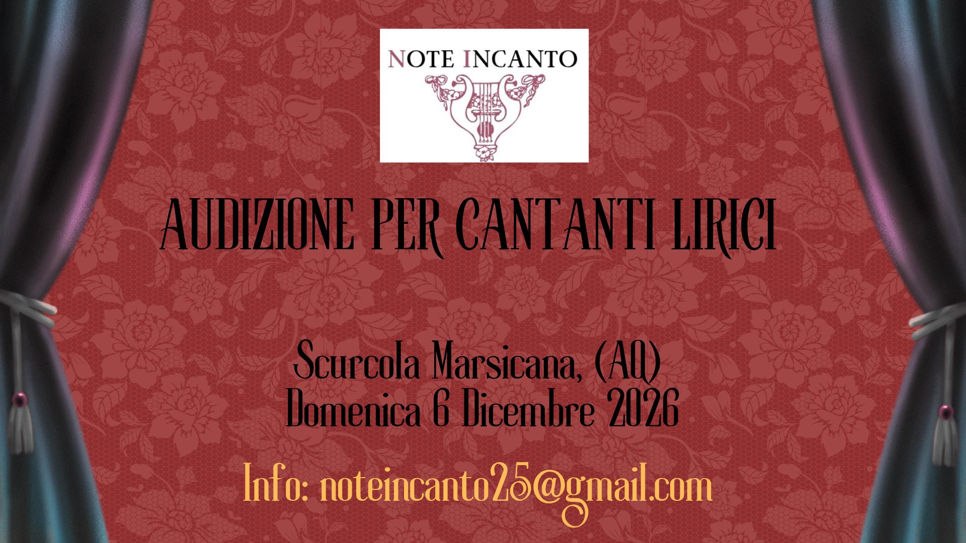 Audizioni 2027: “le nozze di figaro”, “suor angelica” e stagione concertistica | note incanto
