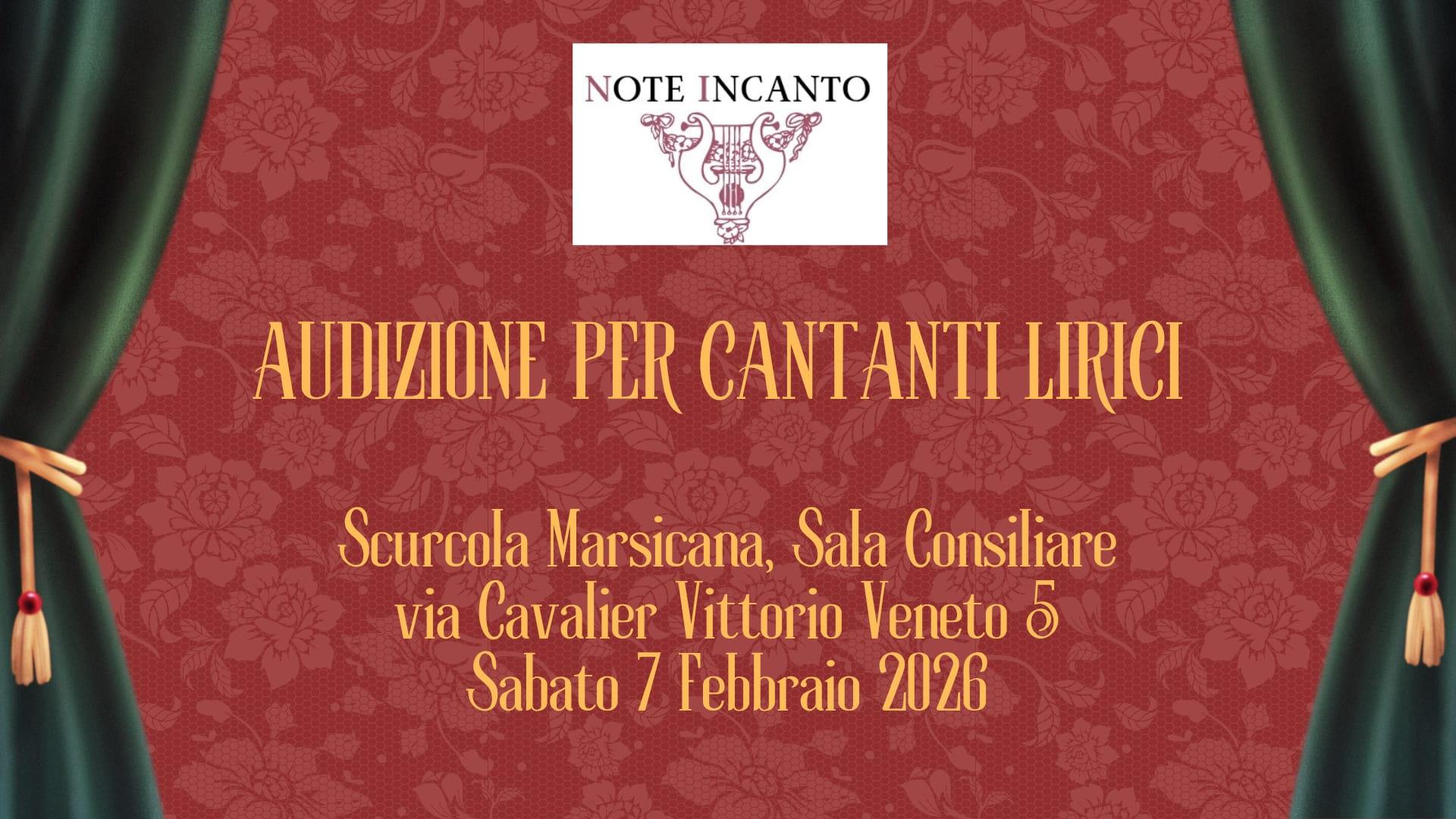 Audizioni | Opera Mundus Note incanto: 1° edizione audizioni per cantanti lirici